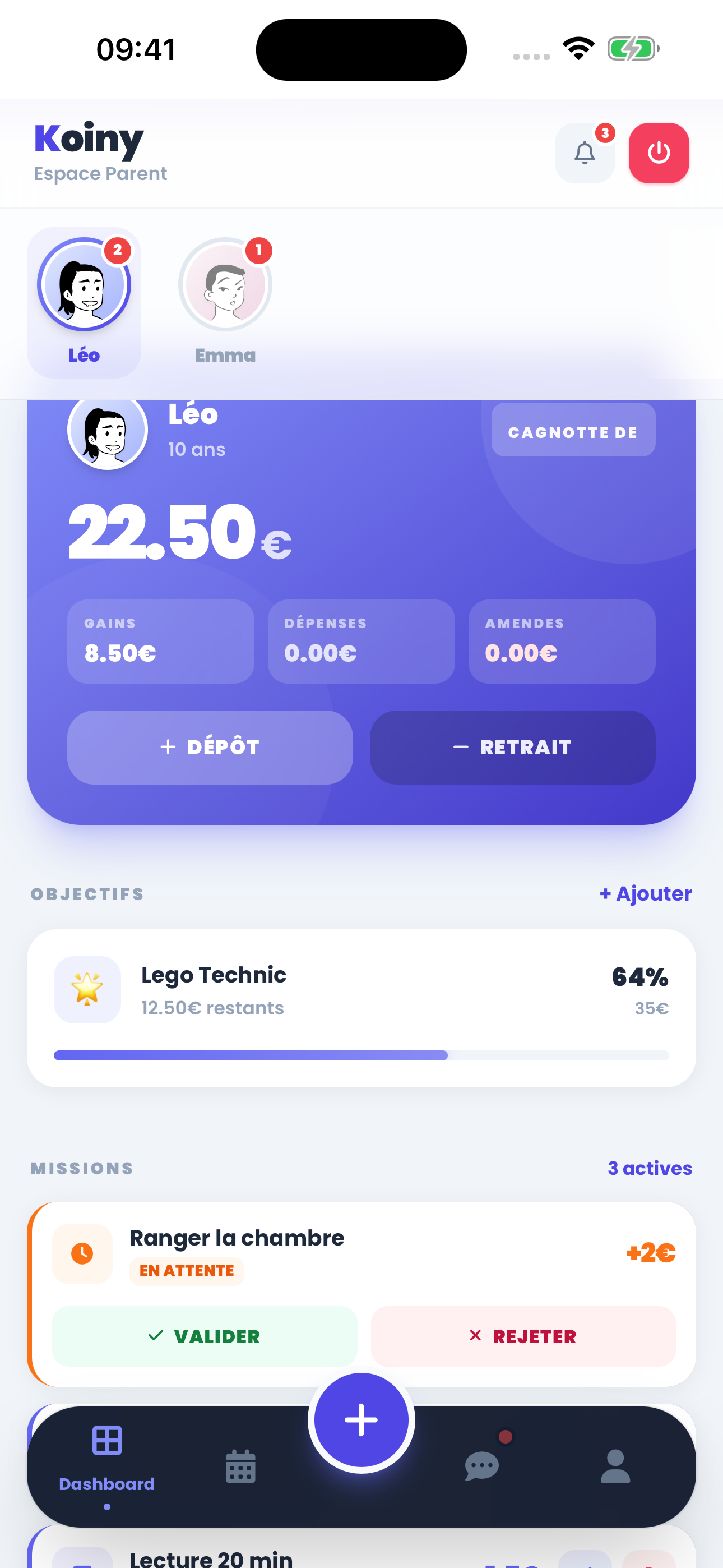 Koiny Dashboard
